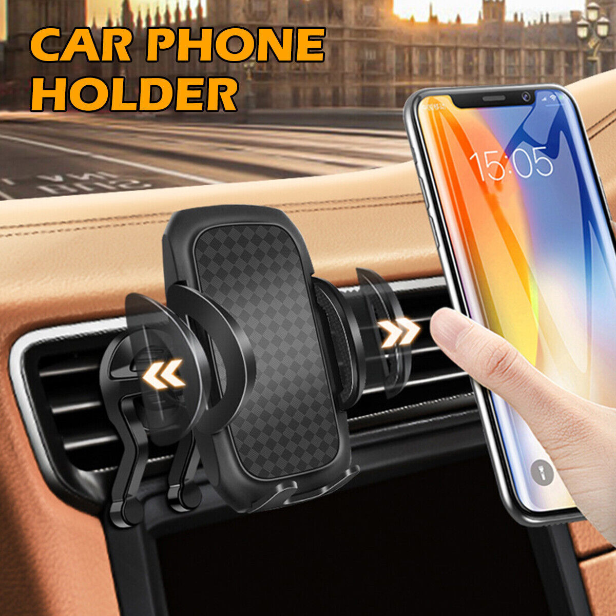 360° Rotating Universal Mobile Car Phone Holder Air Vent Mount Cradle Stand UK