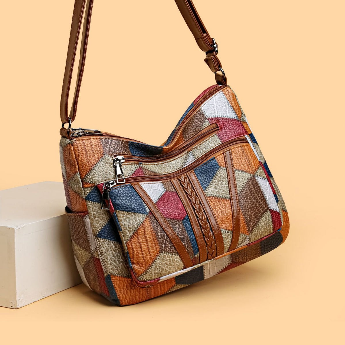 Multi-pocket Cross body Bag