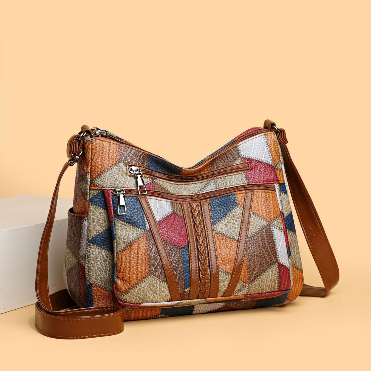 Multi-pocket Cross body Bag